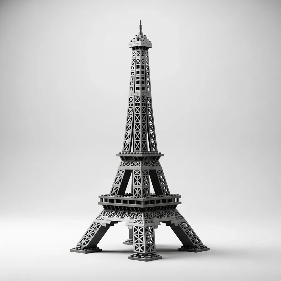 Nanoblock Eiffel Tower micro brick set image 3